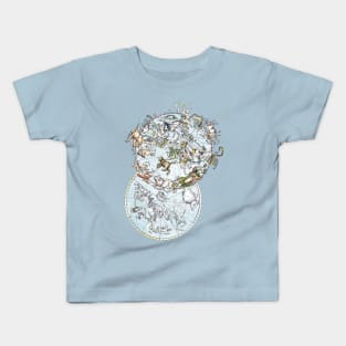 Star Constellations - Northern & Southern Hemispheres Kids T-Shirt